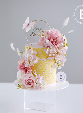 BITEOLOGY【向阳处的她】C156创意鲜花生日蛋糕 北京上海同城配送