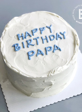 BITEOLOGY   C008 定制简笔画简约网红生日奶油蛋糕 北京上海同城