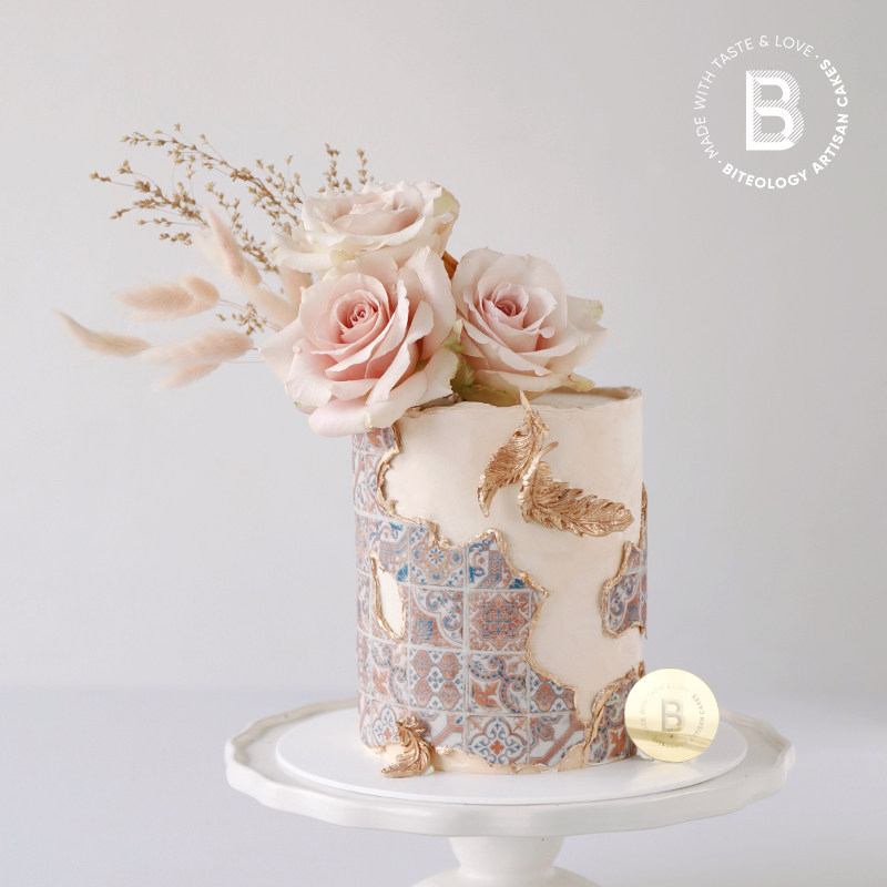 biteology新品加高鲜花蛋糕