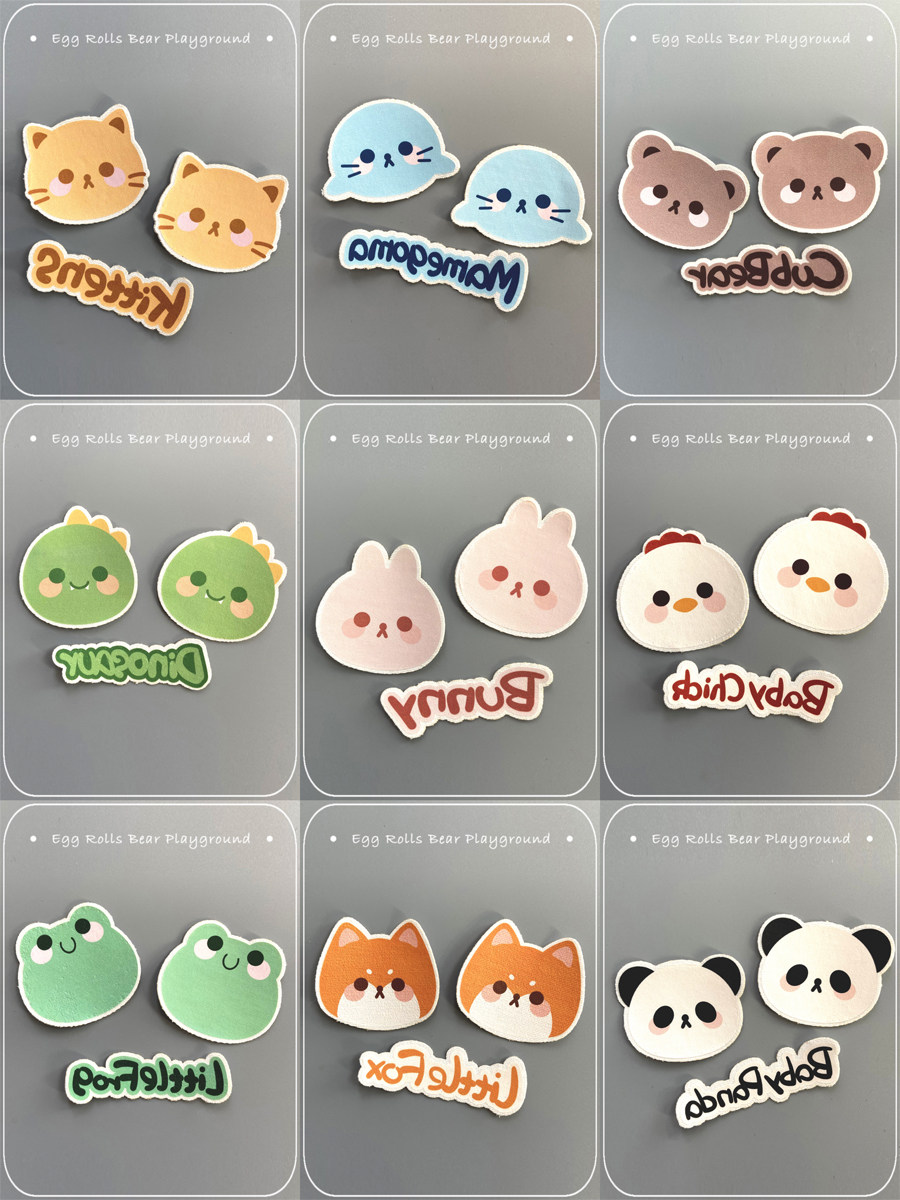 滑雪防冻贴卡通动物冬季滑雪户外运动贴布脸贴鼻贴套装防冻伤护脸