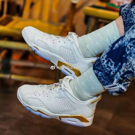 Air Jordan6 Low AJ6 CNY蓝灰金虎年男女高低帮篮球鞋DH6928-073