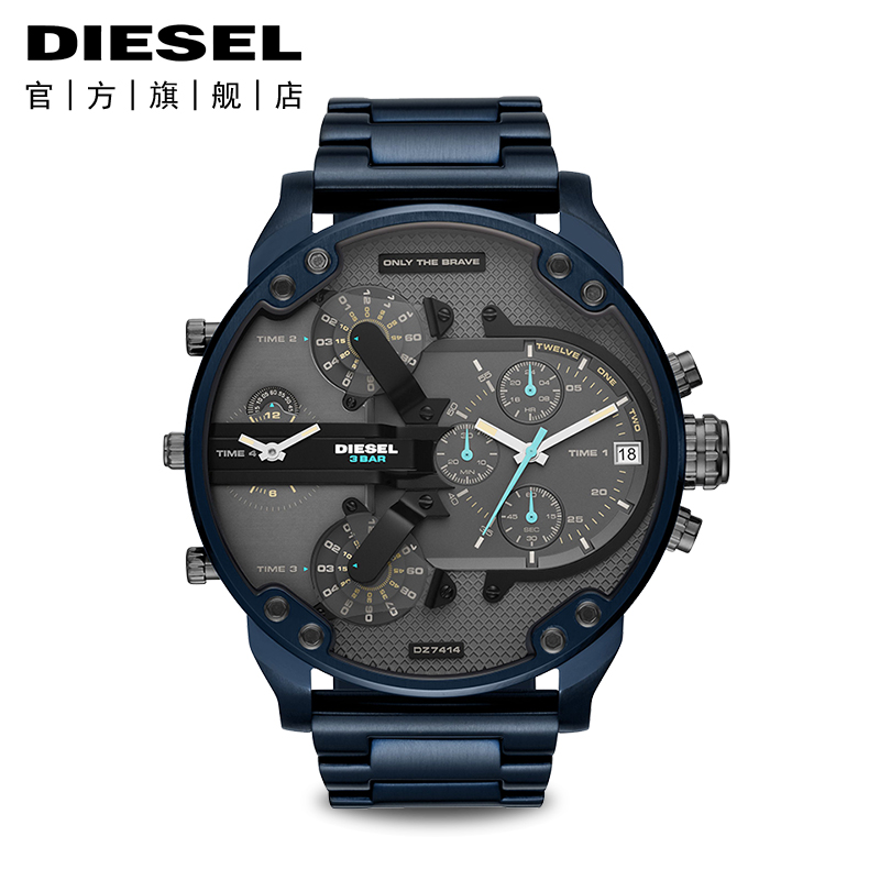 Diesel/µÏÈüÊÖ±íÄÐ MR. DADDYϵÁÐ ¶à¹¦ÄܼÆÊ±Ê¯Ó¢ÄбíDZ7414