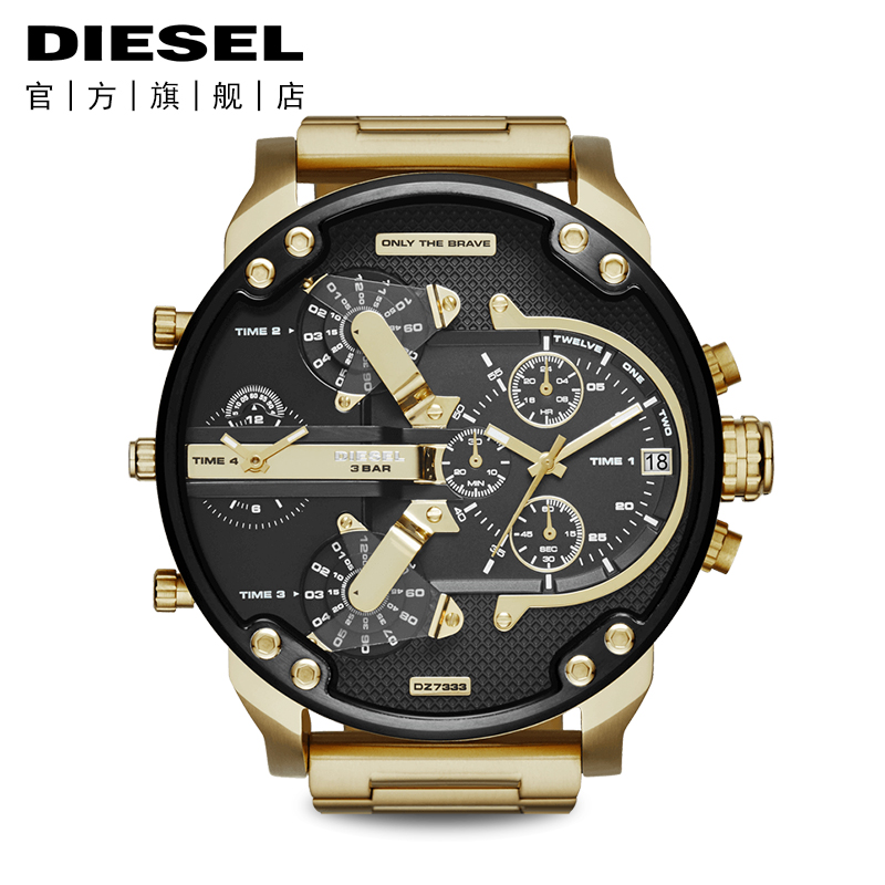 Diesel/µÏÈüÊÖ±í THEDADDIEϵÁÐ ºÚ½ð´ó±íÅÌÄÐ±í ¹â»Ôîø¼× DZ7333