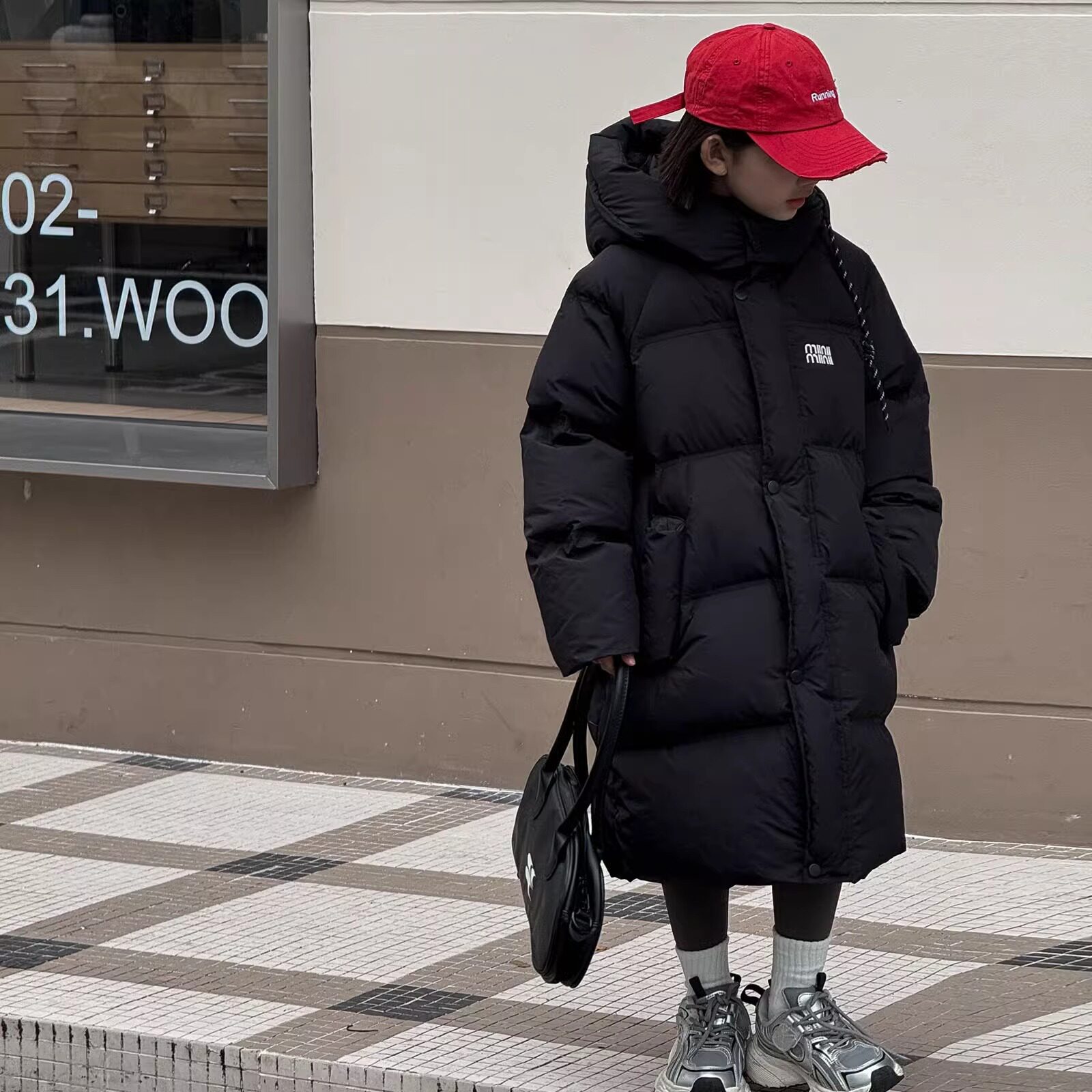 韩版儿童羽绒棉服长款过膝2025冬男女童大被子中大童加厚保暖外套