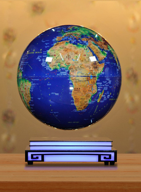 AR磁悬浮高清地球仪发光自转礼品