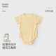 衣服连体哈衣晚安云 薄宝宝短袖 折扣款 考拉鼻鼻婴儿包屁衣夏季