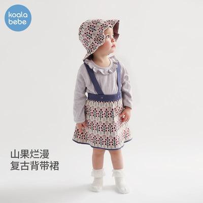 考拉鼻鼻女宝宝纯棉宝针织半身裙