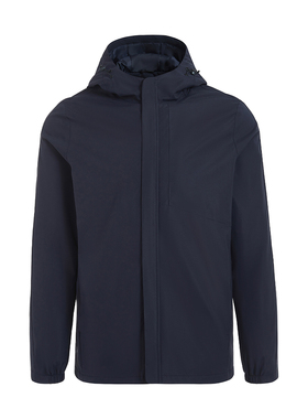 GYMANT肌肉蚂蚁冬季新款运动健身保暖深灰蓝色男连帽双层休闲外套