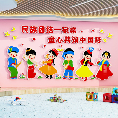 幼儿园小学56个民族墙贴