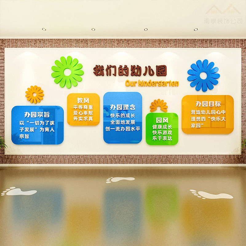 墙贴小学班级环境布置幼儿园食谱