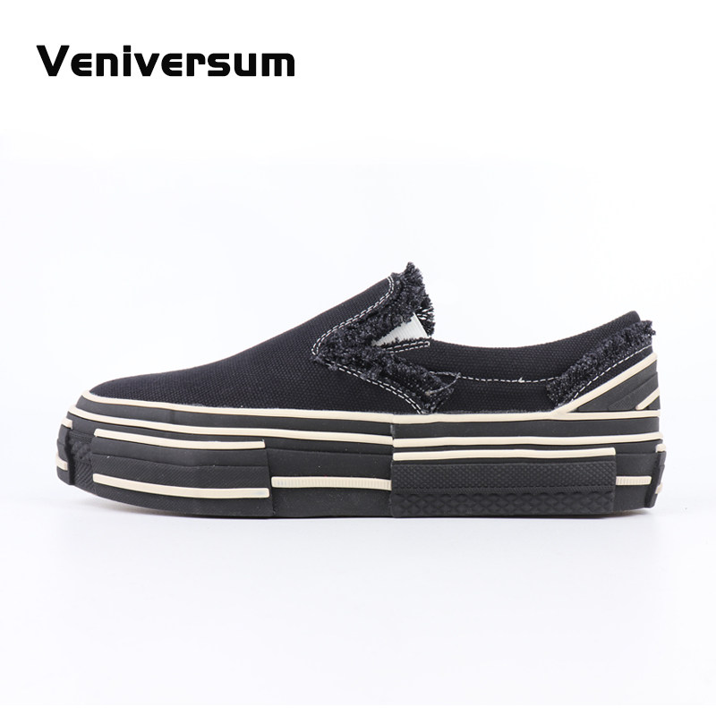 veniversum 吴建豪同款vessel软木厚底手工帆布鞋男女情侣乞丐鞋