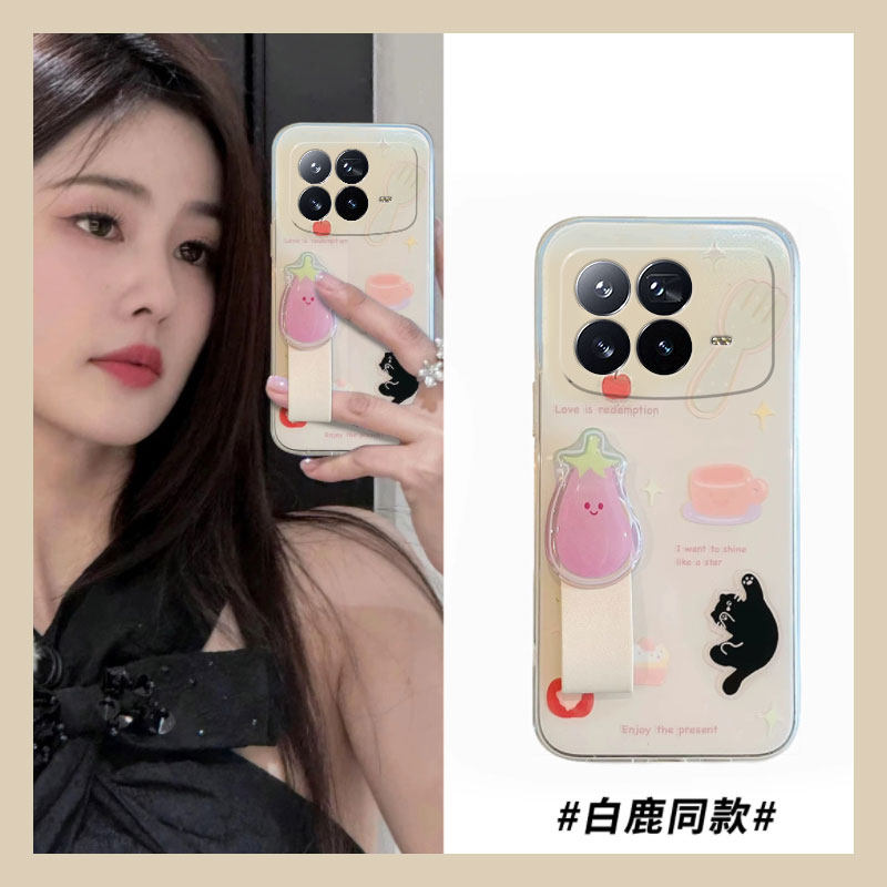 原装正品适用白露同款小米mixfold4手机壳mixfold3卡通折叠2折叠茄子mixfold指环扣折叠屏mi猫咪fold简约猫猫
