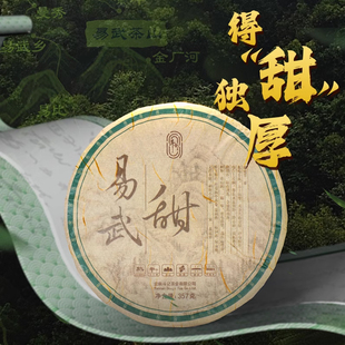 2024年易武甜熟茶斗记云南茶叶山头普洱熟茶357克云南七子饼茶