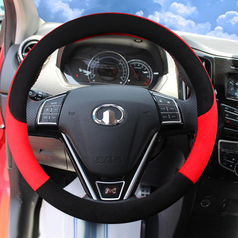 冬季短毛绒方向盘套长城V80 m2 m4 M1 C20R酷熊赛影汽车用品把套