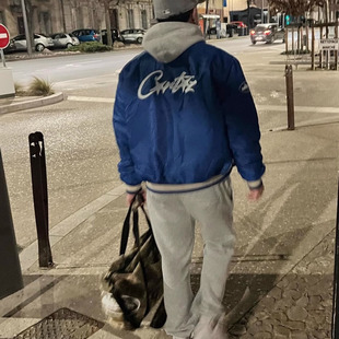 Corteiz飞行夹克棒球服外套欧美明星同款UKDRIPDRILL嘻哈说唱街头