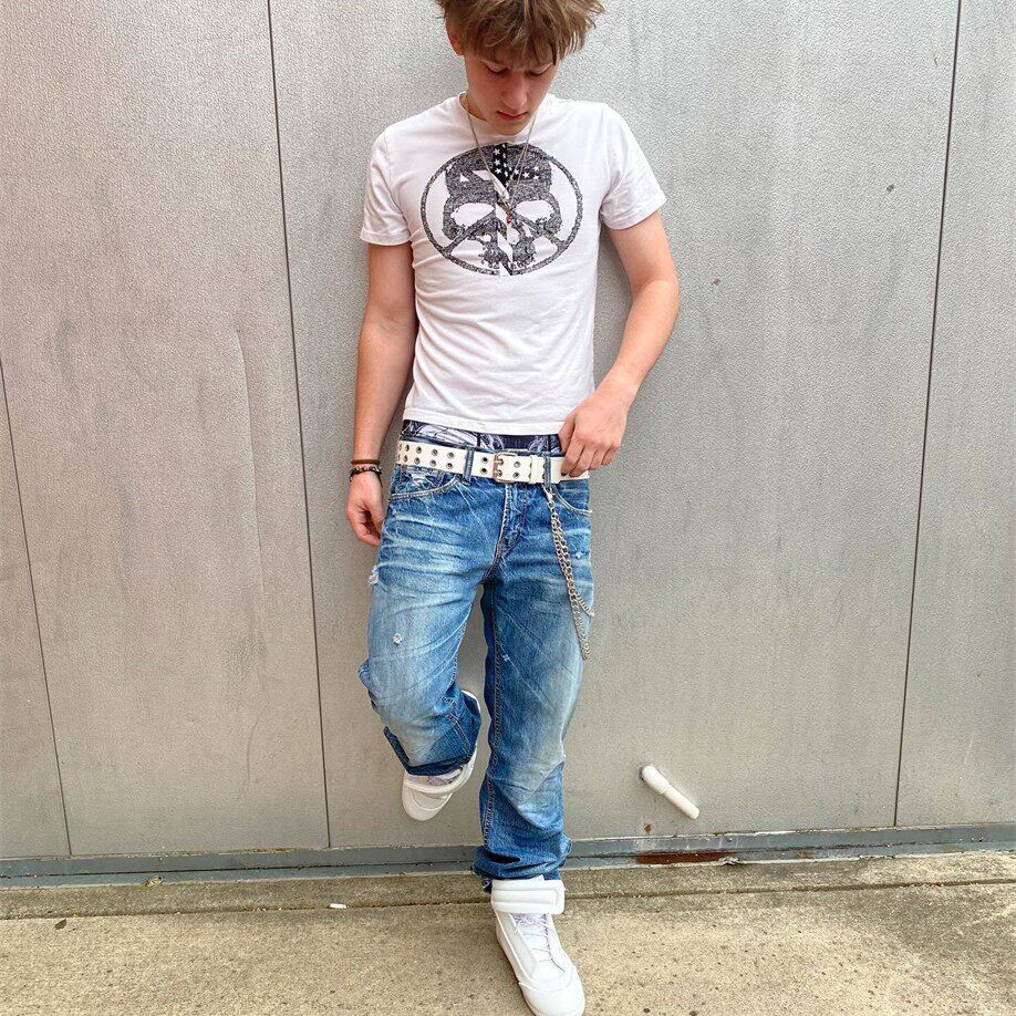 Peaceinwar 休闲骷髅短袖男女款 Anti-war skull tee 印花宽松T恤