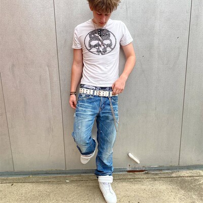 Peaceinwar 休闲骷髅短袖男女款 Anti-war skull tee 印花宽松T恤