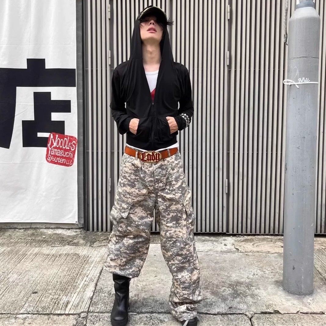 JoshuaJamal迷彩工装长裤机能