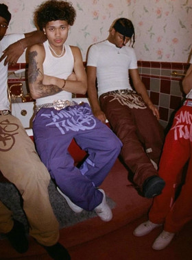 Minus Two工装长裤休闲直筒宽松欧美明星同款嘻哈说唱DRIPDRILL