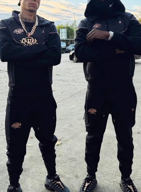 Synaworld联名款风行者套装欧美明星同款UKDRIPDRILL嘻哈说唱街头