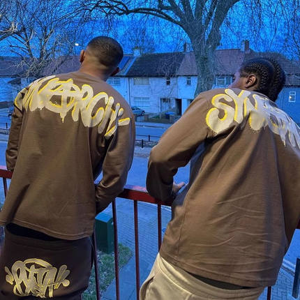 Synaworld长袖卫衣T恤打底衫欧美明星Cench同款嘻哈街头透气休闲