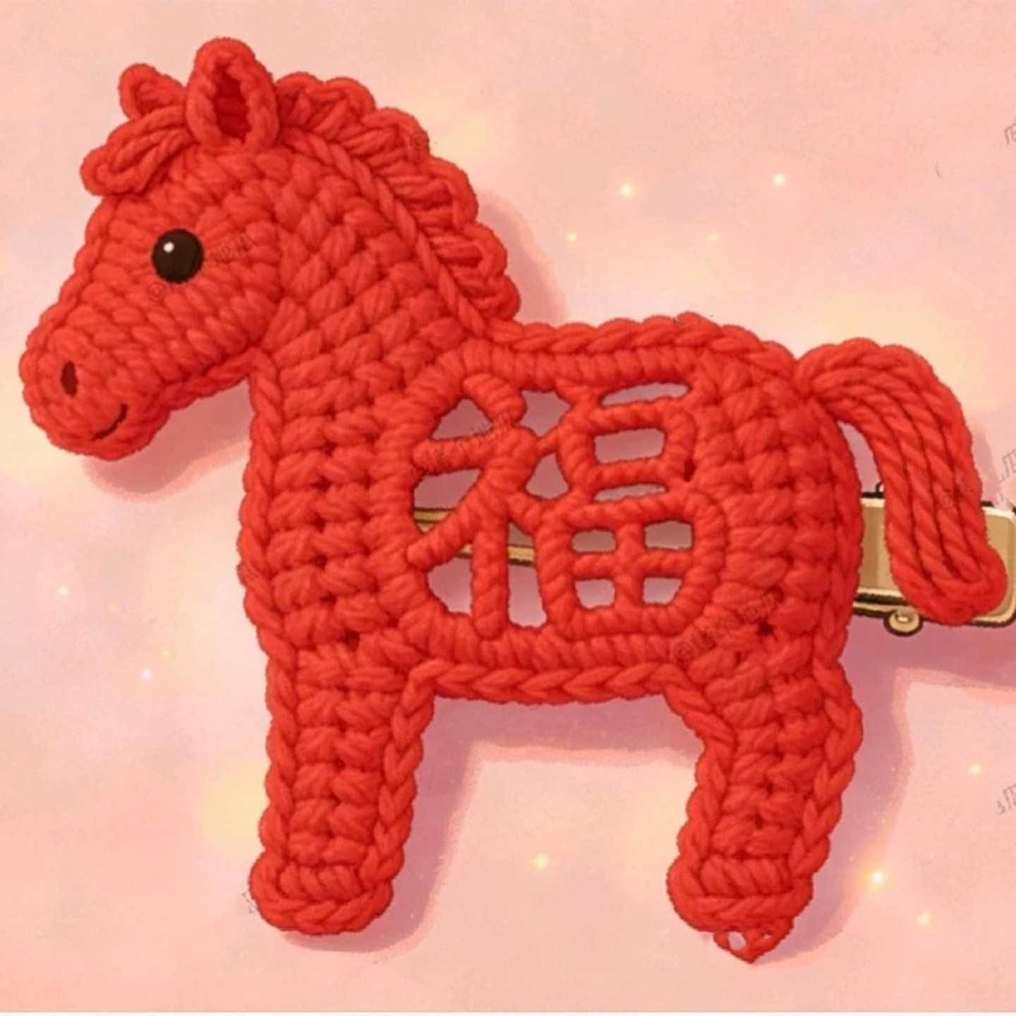 祝福小马手工钩织马年礼物可挂件心意可爱送朋友DIY材料包,服饰配件/皮带/帽子/围巾,DIY编织材料包,淘宝优惠券,粉丝福利购,淘宝优惠卷