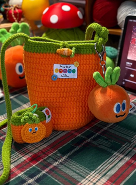 五月天卜卜包包手工钩织斜挎包可爱应援周边送朋友DIY材料包