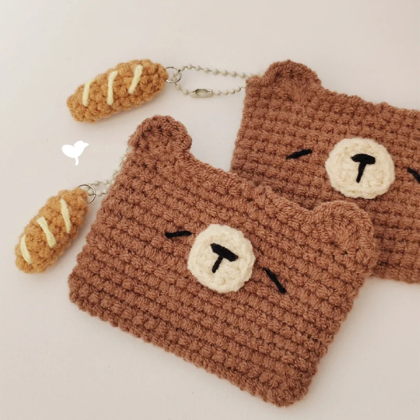 面包小熊卡包手工钩织可爱零钱包卡包实用送朋友DIY材料包,服饰配件/皮带/帽子/围巾,DIY编织材料包,淘宝优惠券,粉丝福利购,淘宝优惠卷