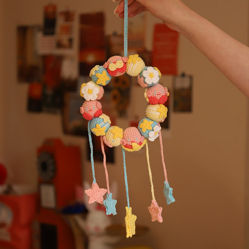 毛线星之卡比挂件材料包