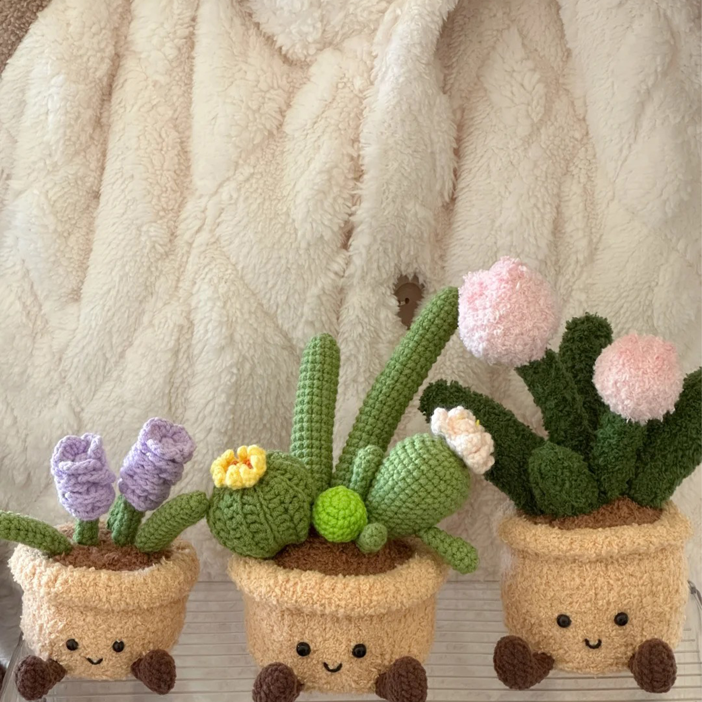 JC小盆栽系列手工钩织玩偶可爱摆件宝妈手作玩具送朋友DIY材料包,服饰配件/皮带/帽子/围巾,DIY编织材料包,淘宝优惠券,粉丝福利购,淘宝优惠卷