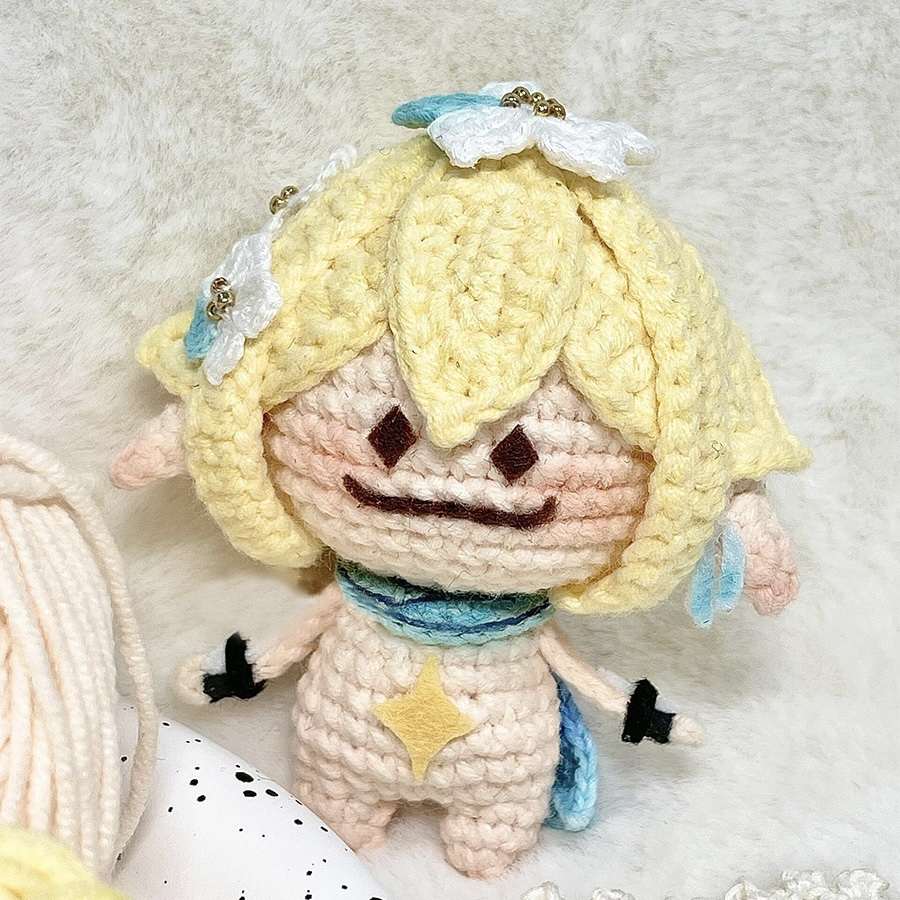 毛线钩织原神兰那荧周边同款玩偶