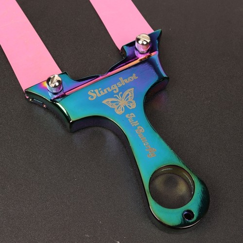 炫彩蝴蝶弹弓烤蓝工艺大威力高精准度成年人户外实战竞技射击专用