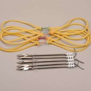 射鱼皮筋鱼镖1745户外渔猎专用射鱼打鱼弹弓皮筋组鱼镖射击