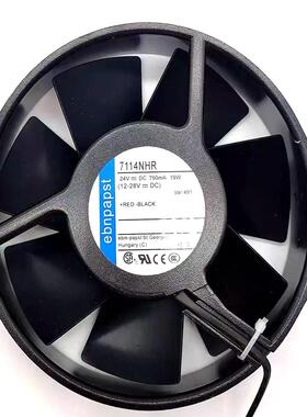 ebmpapst TYP 7114NHR 15038 24V 790MA 19W 风机变频器铁叶 风扇