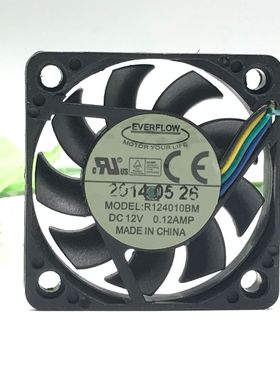 全新原装正品EVERFLOW 4010 DC12V 0.12A R126020BU 6cm 散热风扇