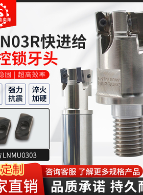 EXN03R双面快进给数控锁牙头 铣刀杆刀盘刀片LNMU0303 与东芝通装