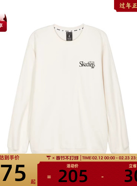 SKECHERS斯凯奇男女运动休闲套头衫卫衣L324U109-0074