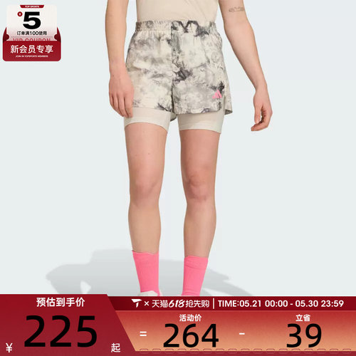 adidas阿迪达斯女子SD 2in1 W二合一运动休闲短裤JN9669