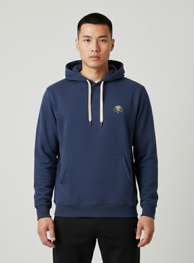 Timberland添柏岚男子LogoPatch运动休闲套头衫卫衣A6MYK-EYO