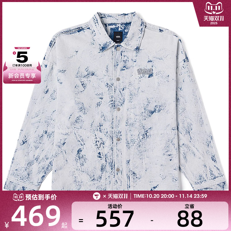 VANS范斯男子CNY DENIM SHACKET运动健身夹克外套VN000R5KF48