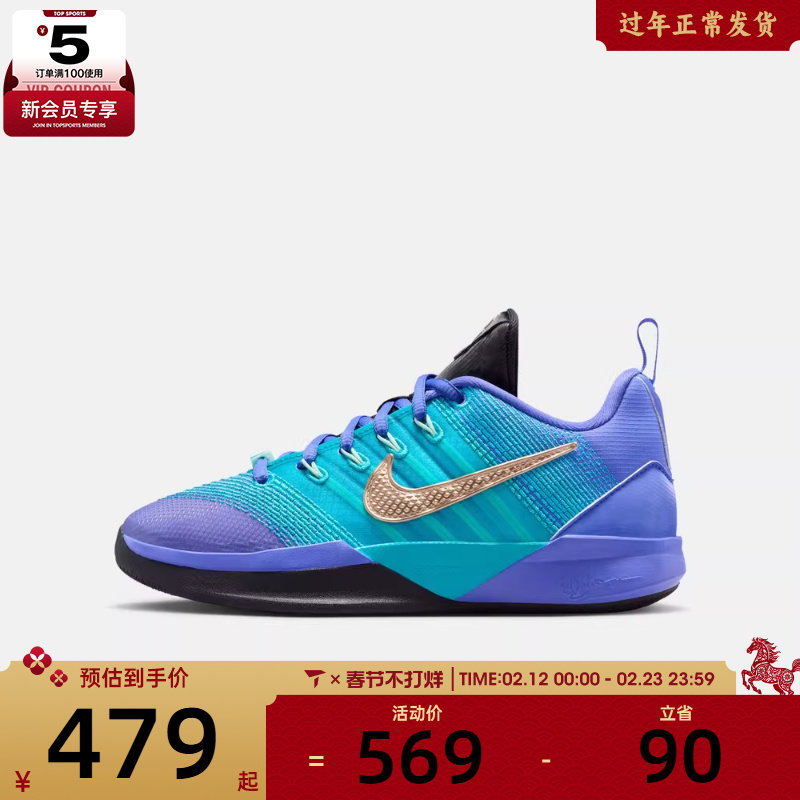NIKE耐克大童萨布丽娜SABRINA 3运动训练篮球鞋IQ0831-500