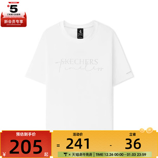 SKECHERS斯凯奇女子运动休闲短袖 0019 T恤L225W048