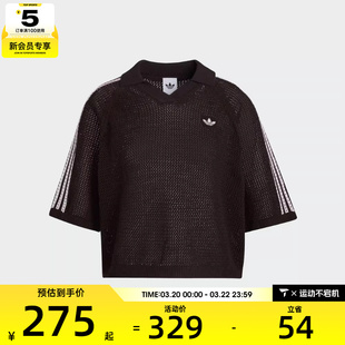 adidas阿迪达斯三叶草女子运动休闲短袖T恤KE0198