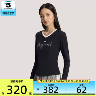 adidas阿迪达斯三叶草女子P TEE LS运动休闲长袖T恤KS2381