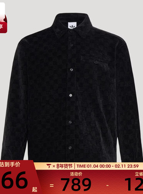 adidas阿迪达斯三叶草男子运动休闲长袖衬衫KU5615