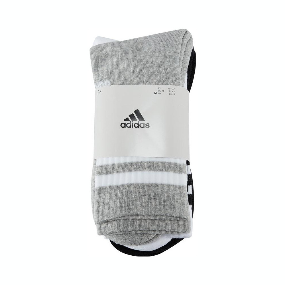 adidas阿迪达斯男女3S C SPW CRW 3P休闲袜子IC1323