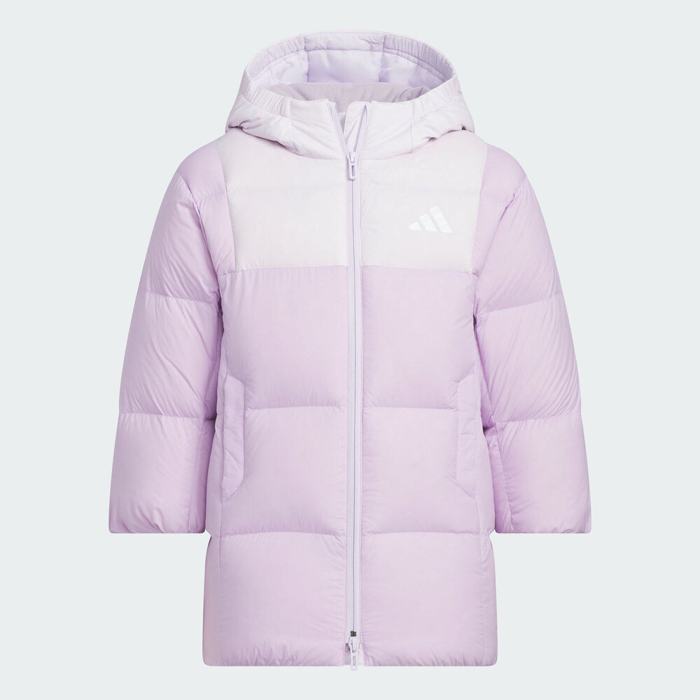 【TP】adidas阿迪达斯女小童运动训练保暖连帽羽绒服外套KB5125