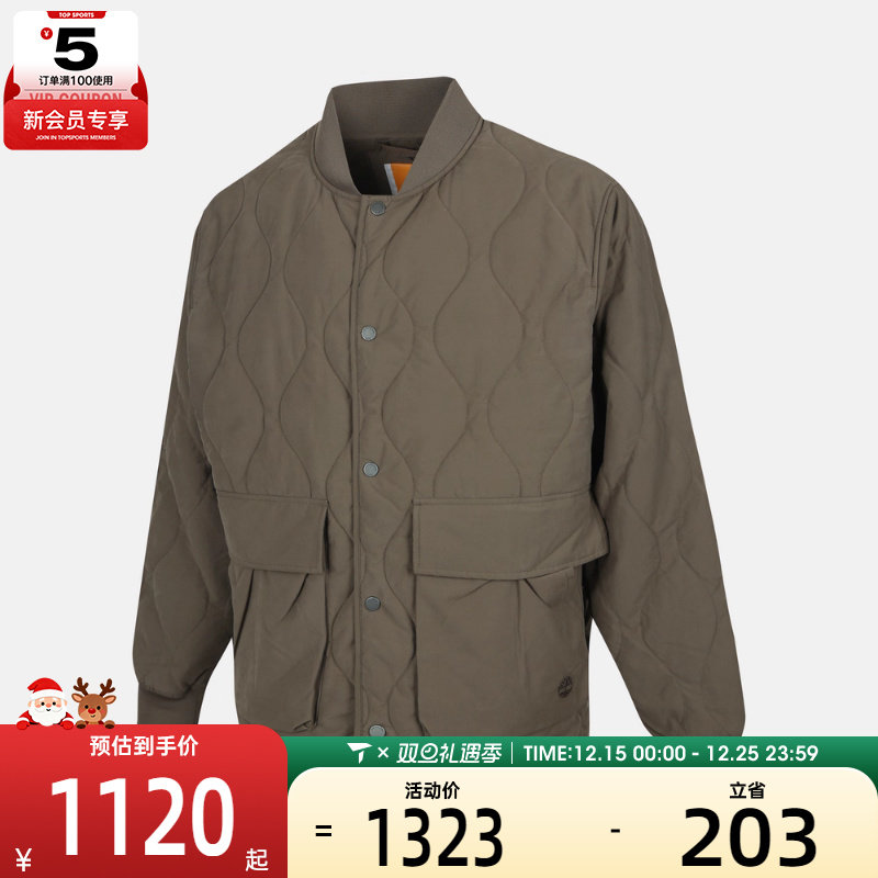 Timberland添柏岚男子AF Quilted运动休闲棉服外套A6N3Y-BK0