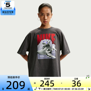 NIKE耐克女子AS W NSW SS GFX TEE OS运动休闲短袖T恤IR7588-060
