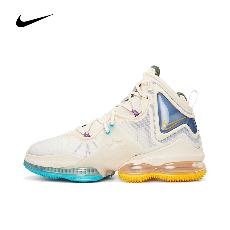 nike耐克2021新款男鞋lebron詹姆斯19高帮实战篮球鞋dc9341-200